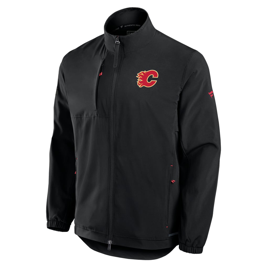  Calgary Flames Fanatics Authentic Pro Rink Coaches Full-Zip Jacket - Black